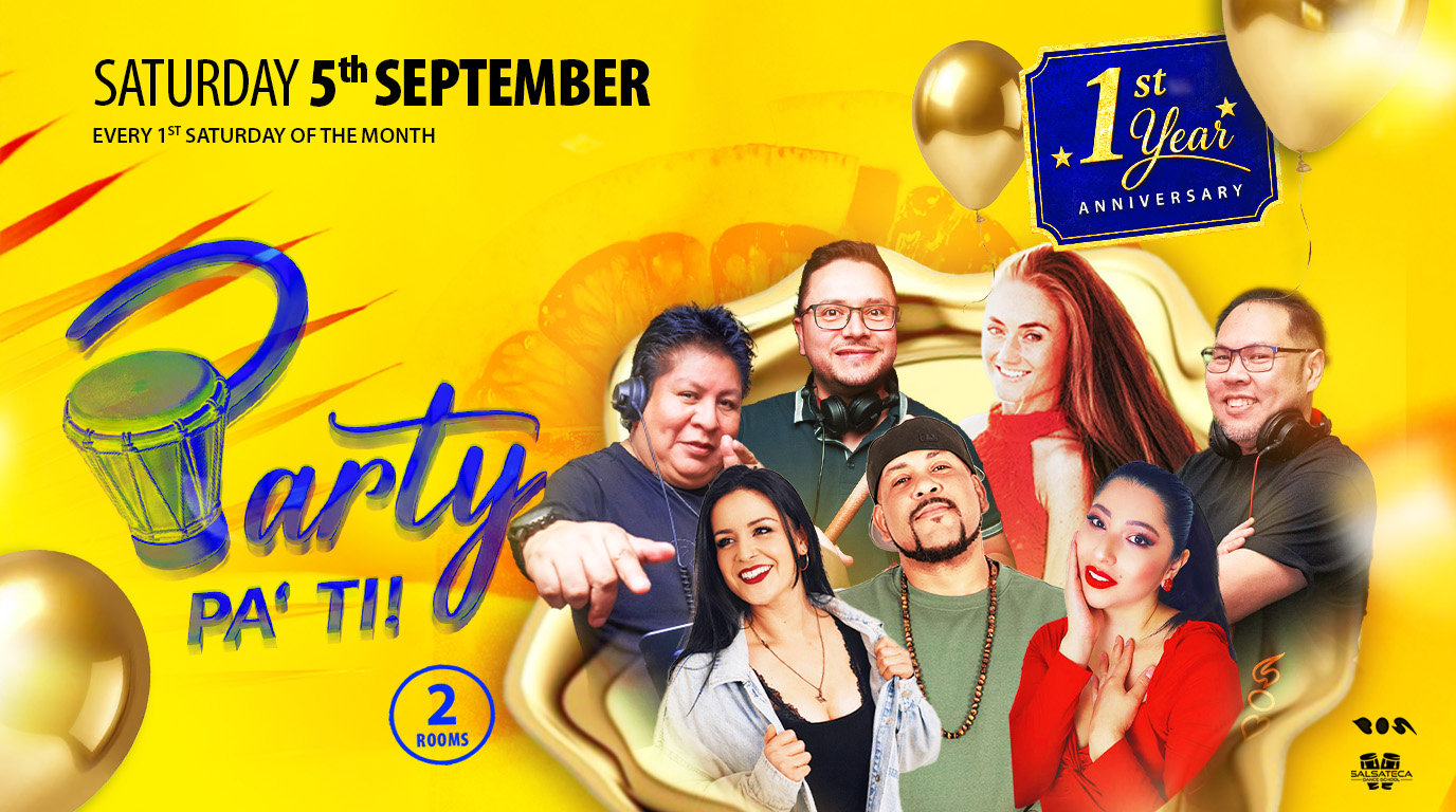 PARTY PA' TI! — 1ST ANNIVERSARY — 5TH SEPTEMBER 2026 poster